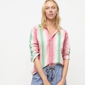 J.Crew Classic-fit boy shirt in rainbow size 10